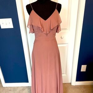 A-Line Wedding Bridesmaid Dress for Women, size 8 wedding dress off shoulder